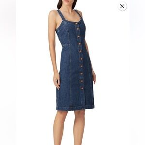 Madewell Blue Denim Midi Dress